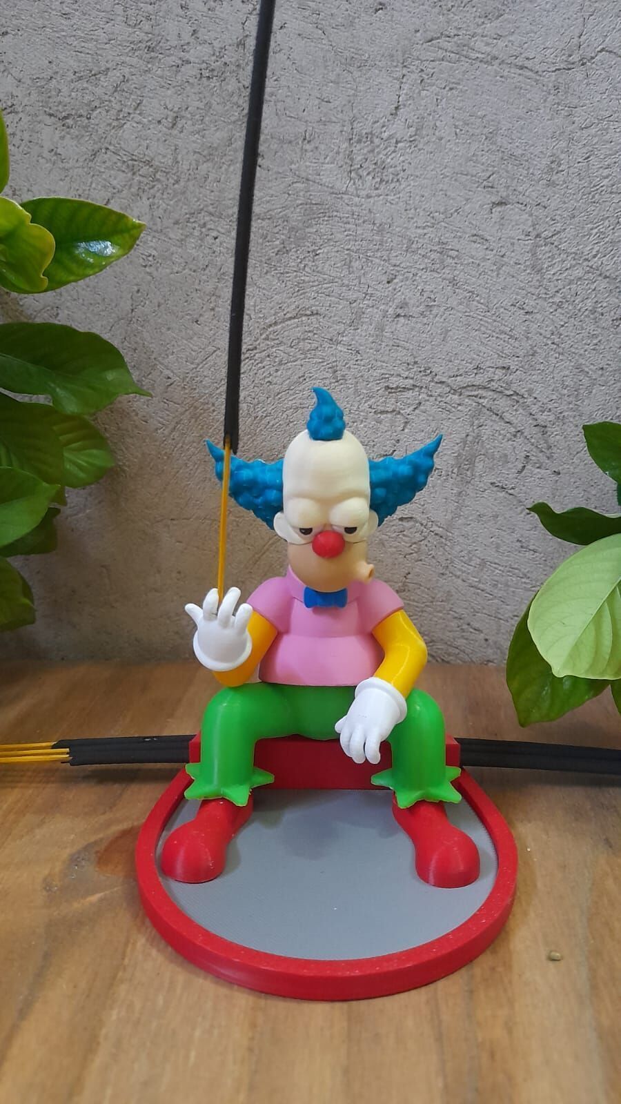 Incense holder Krusty the simpson 3D print model_3