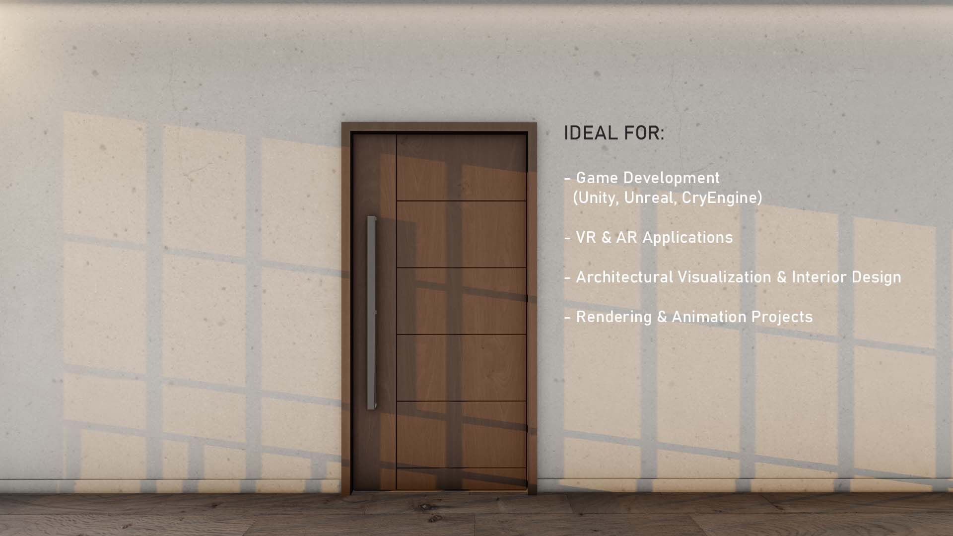 Stylish Entry Door with Contemporary Panel Design 16 Low-poly 3D model_2