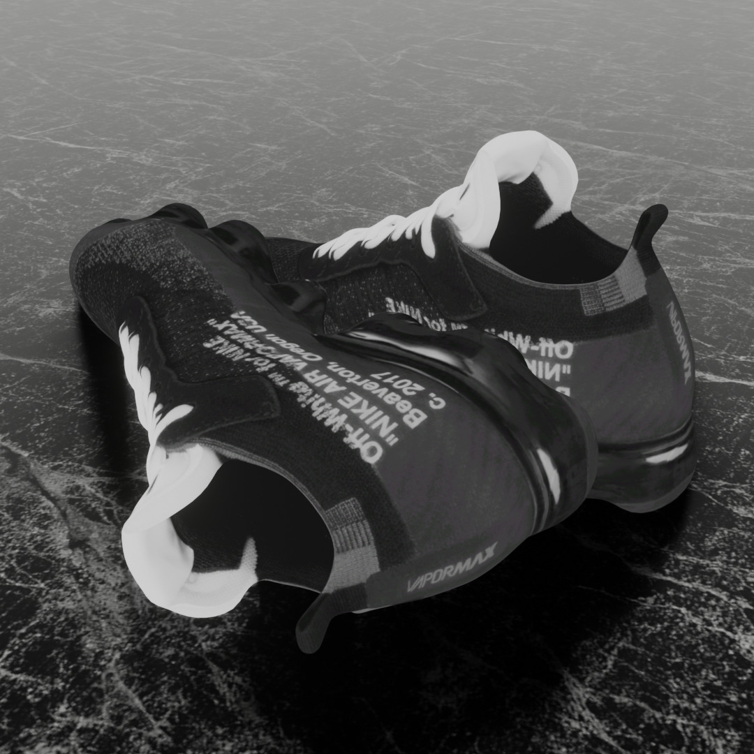 NIKE VAPOR MAX X OFF-WHITE OW THE TEN 3D SHOES Low-poly 3D model_6
