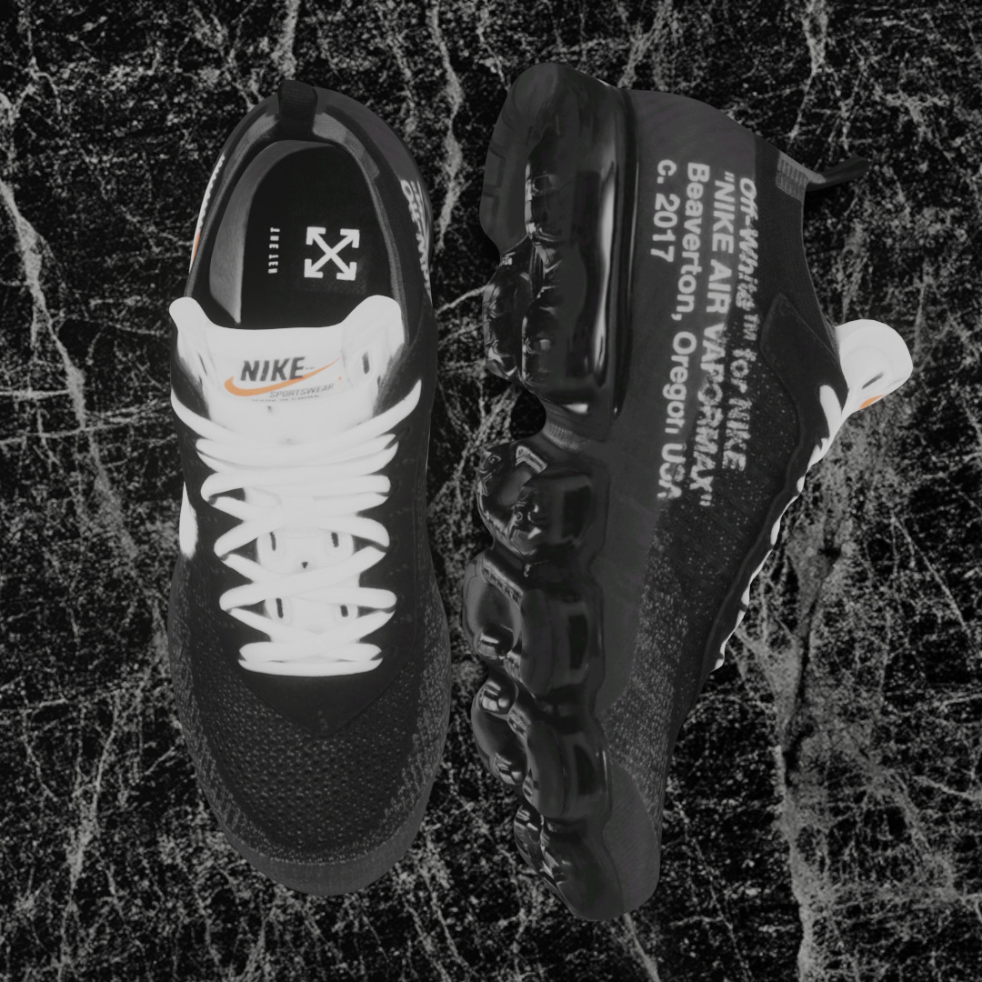 NIKE VAPOR MAX X OFF-WHITE OW THE TEN 3D SHOES Low-poly 3D model_2