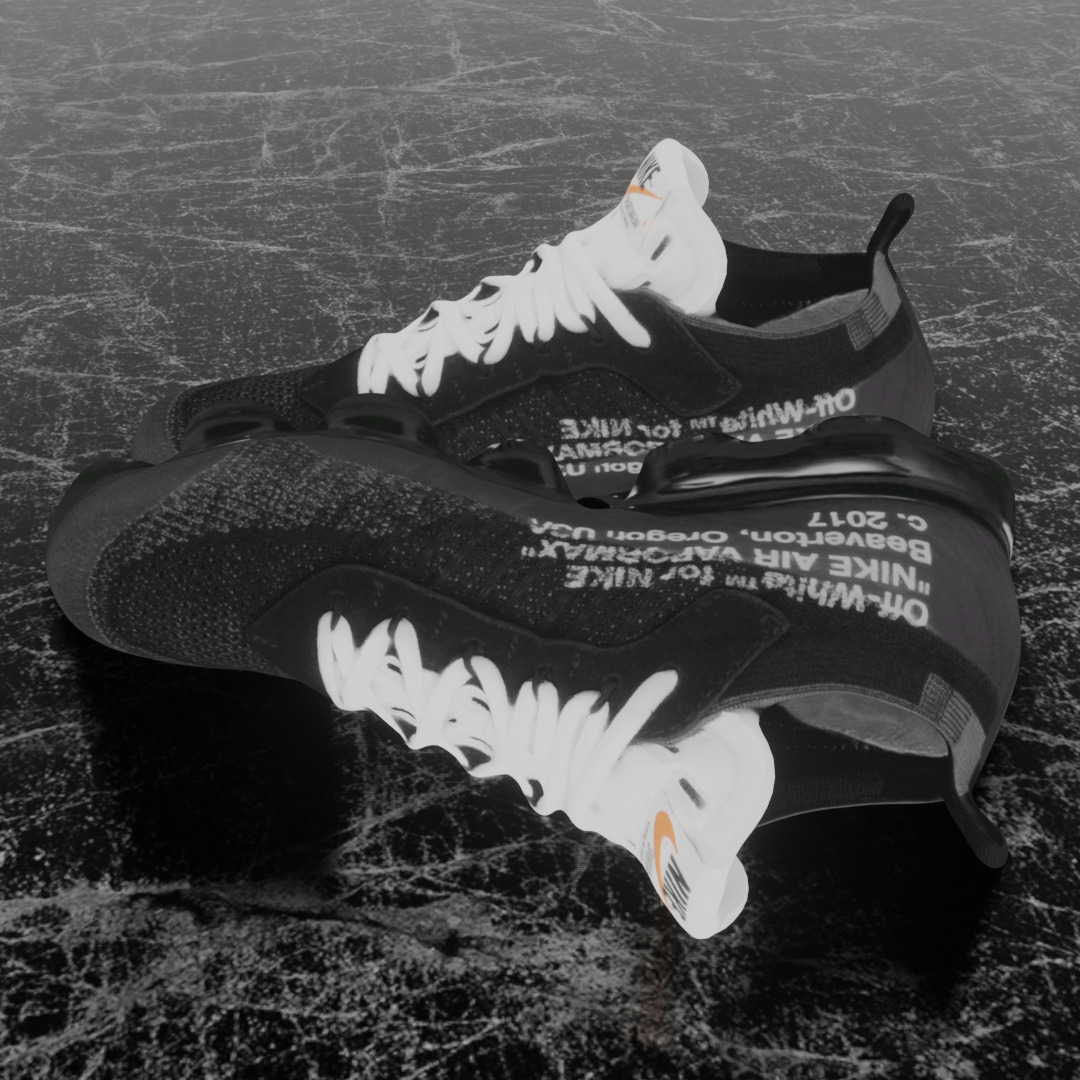NIKE VAPOR MAX X OFF-WHITE OW THE TEN 3D SHOES Low-poly 3D model_7