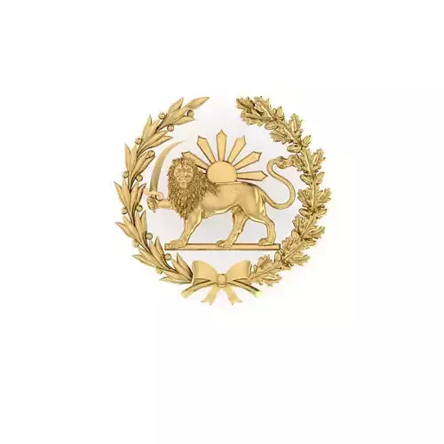 Iranian Persian Shir Khorshid Lion Sun 2 3D print model