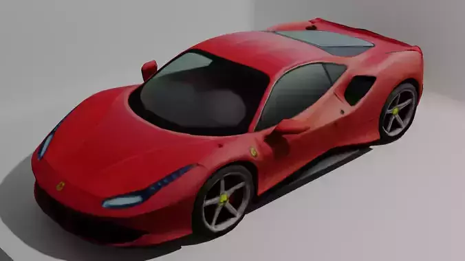 High-Performance Sports Car 3D Model 