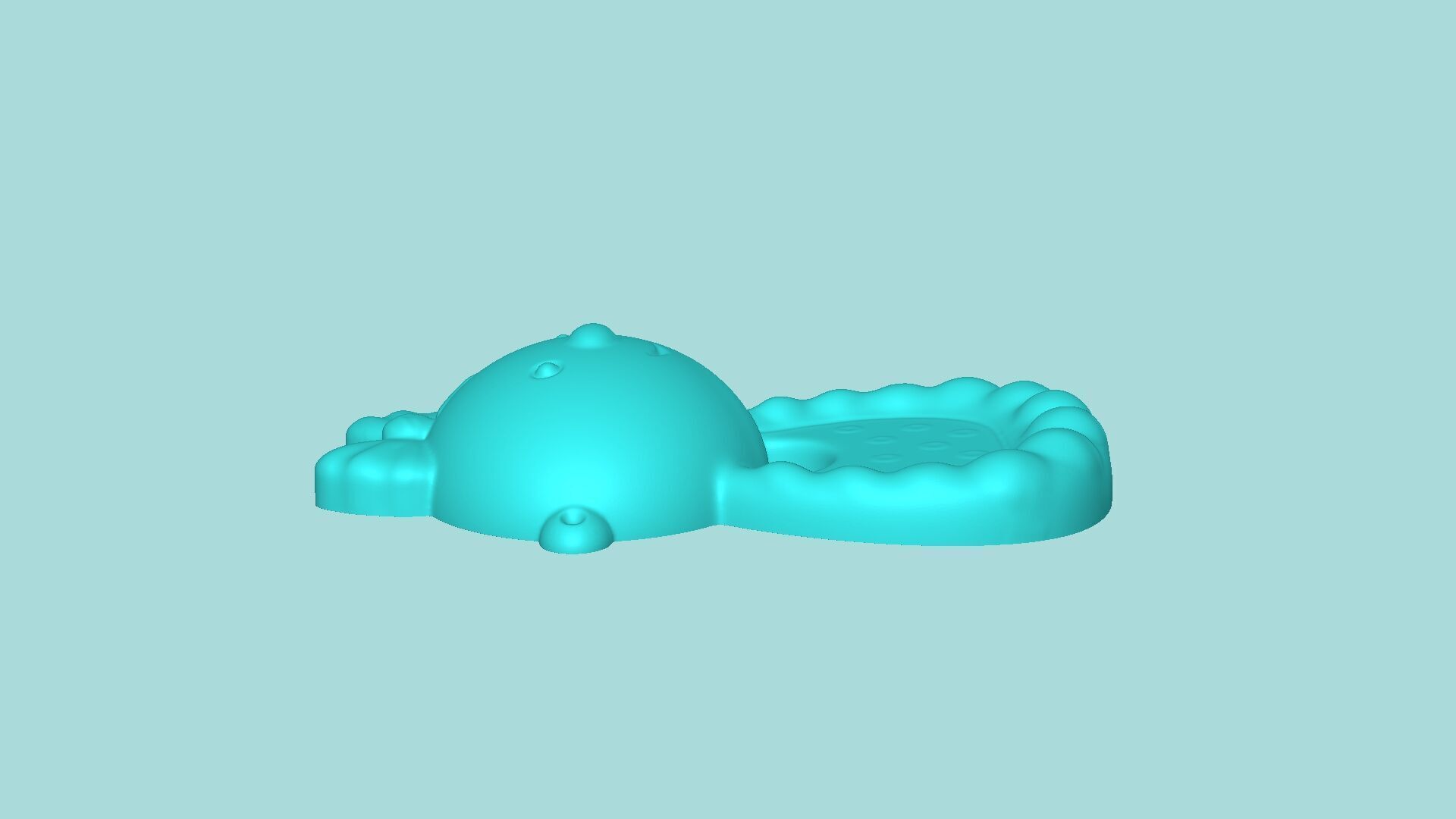 Baby Bib Face - Mold Silicon Maker - Template 3D print model_6