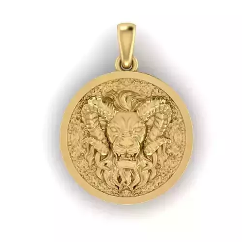  Aries Lion Pendant