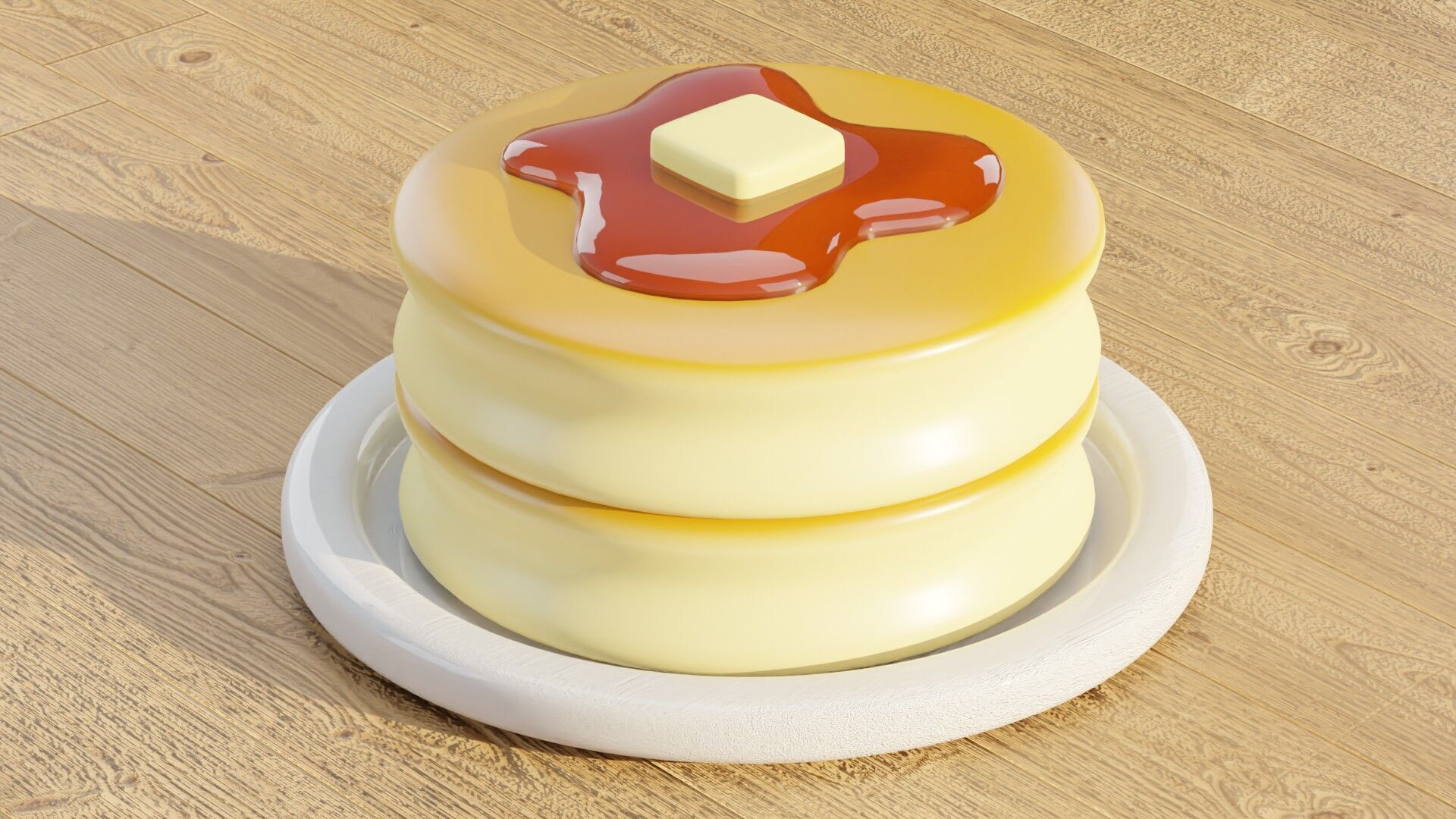 Pancake 3D model_1