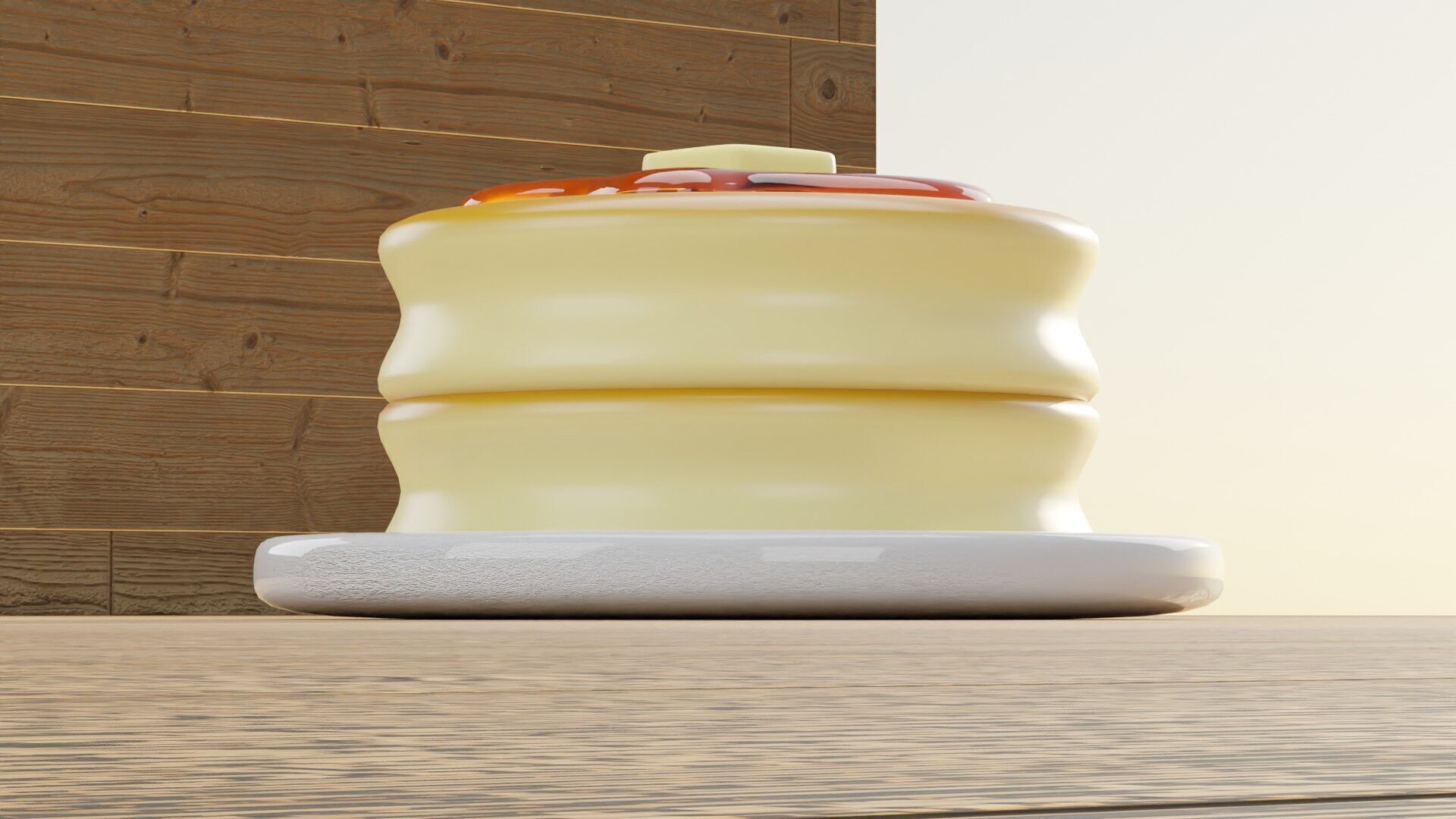 Pancake 3D model_4