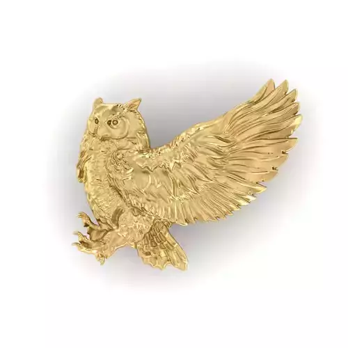 WOWWOW Golden Owl Necklace 2