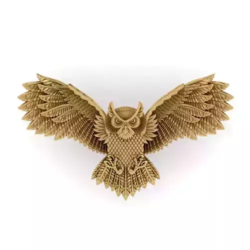 WOWWOW Golden Owl Necklace 3