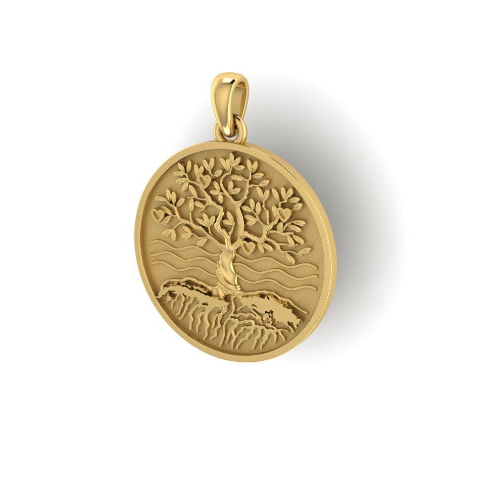 TREE OF LIFE CHARM PENDANT 3D print model_1