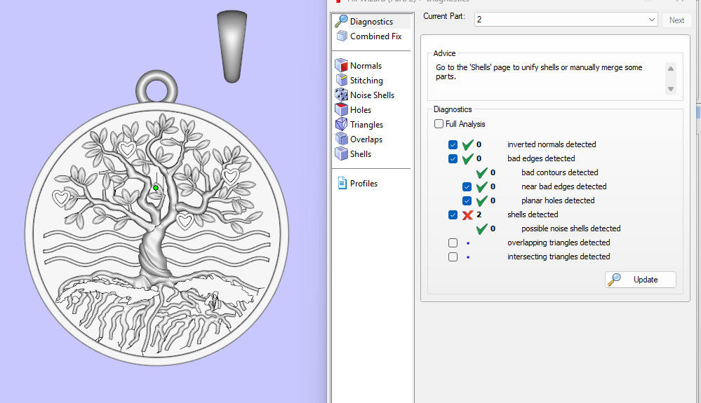 TREE OF LIFE CHARM PENDANT 3D print model_4