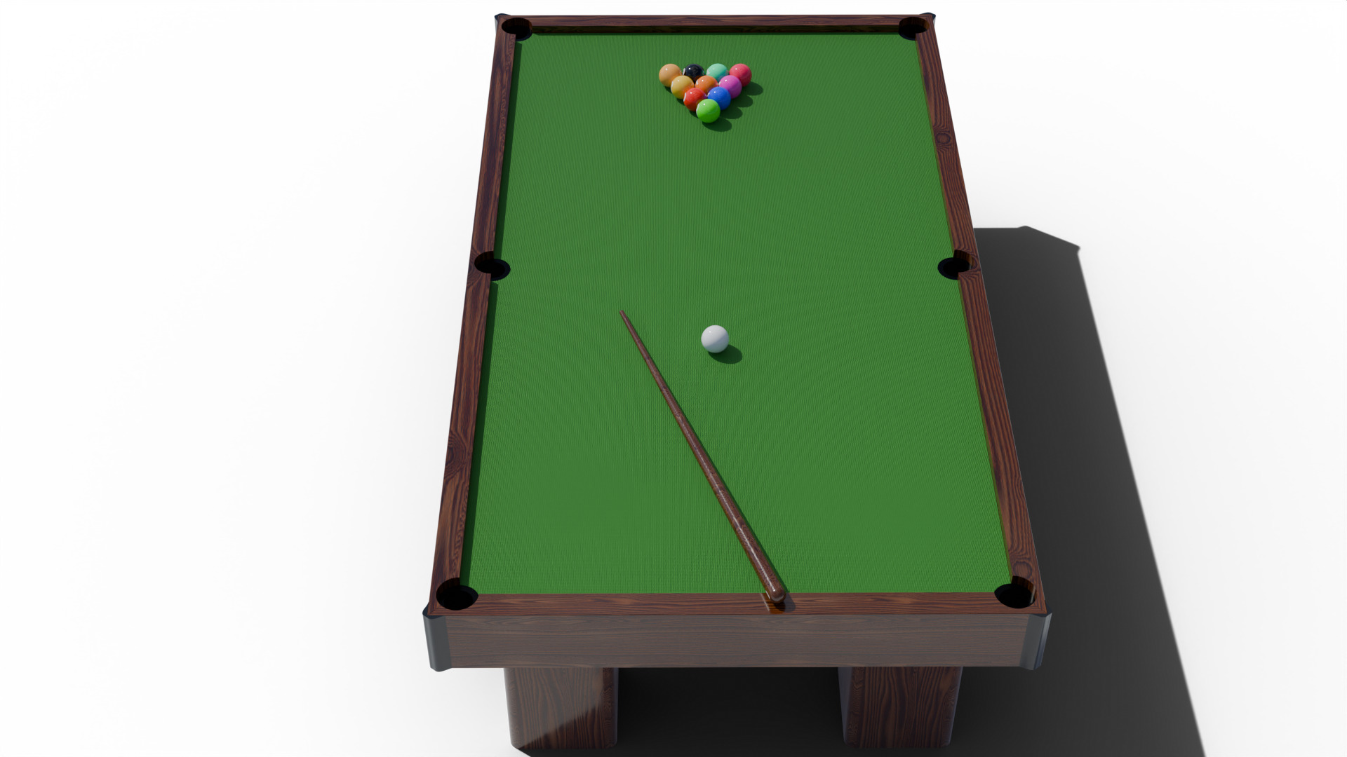 Billiards game 3D model_1
