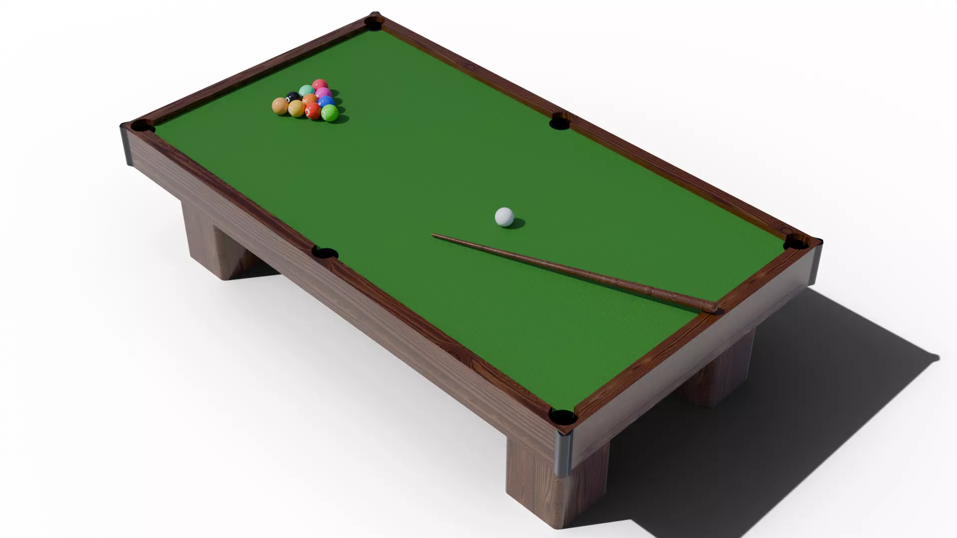 Billiards game 3D model_0