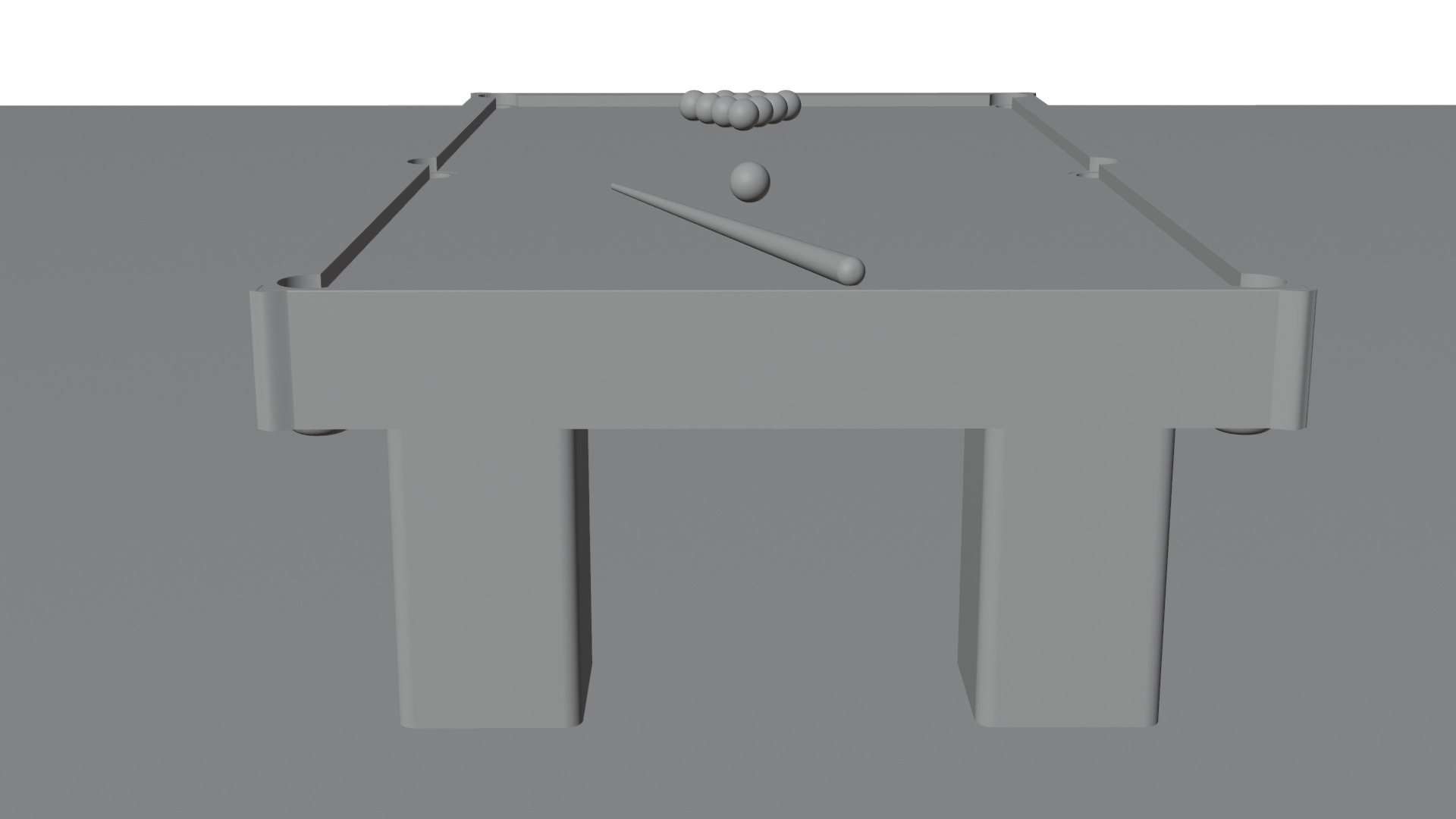 Billiards game 3D model_10