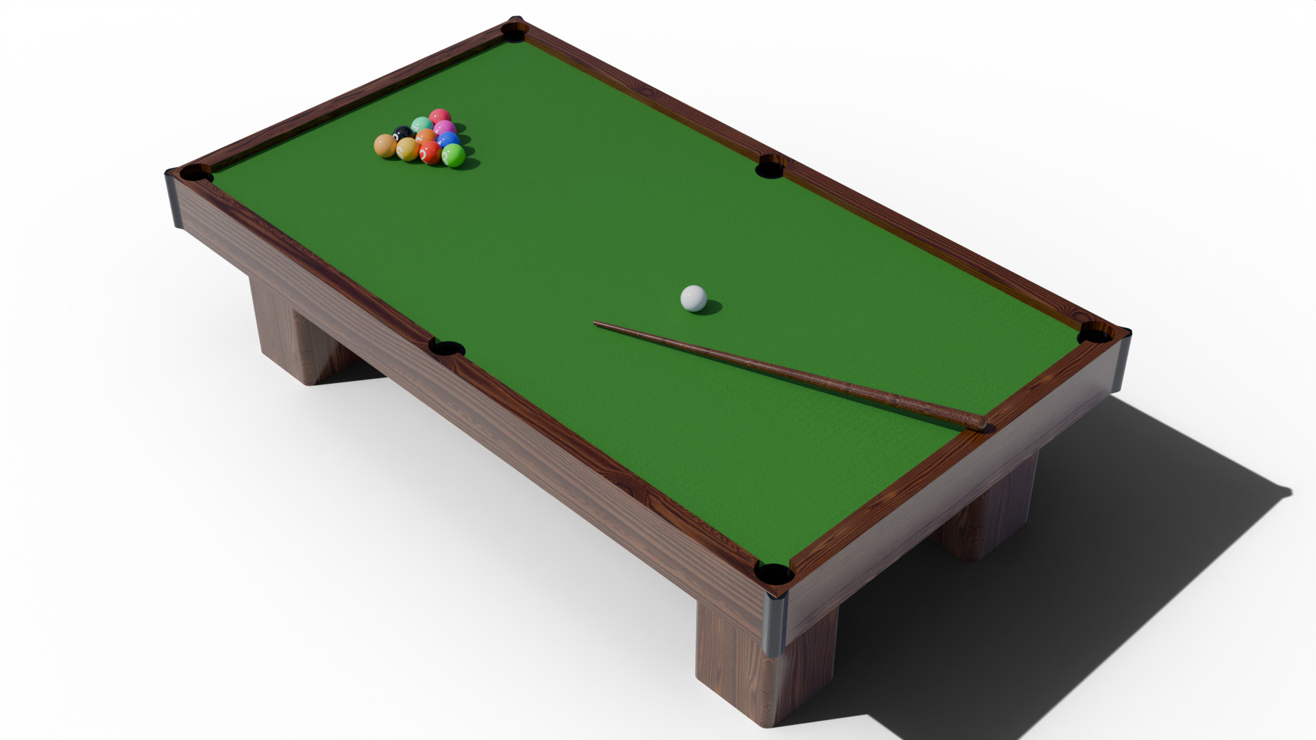 Billiards game 3D model_6