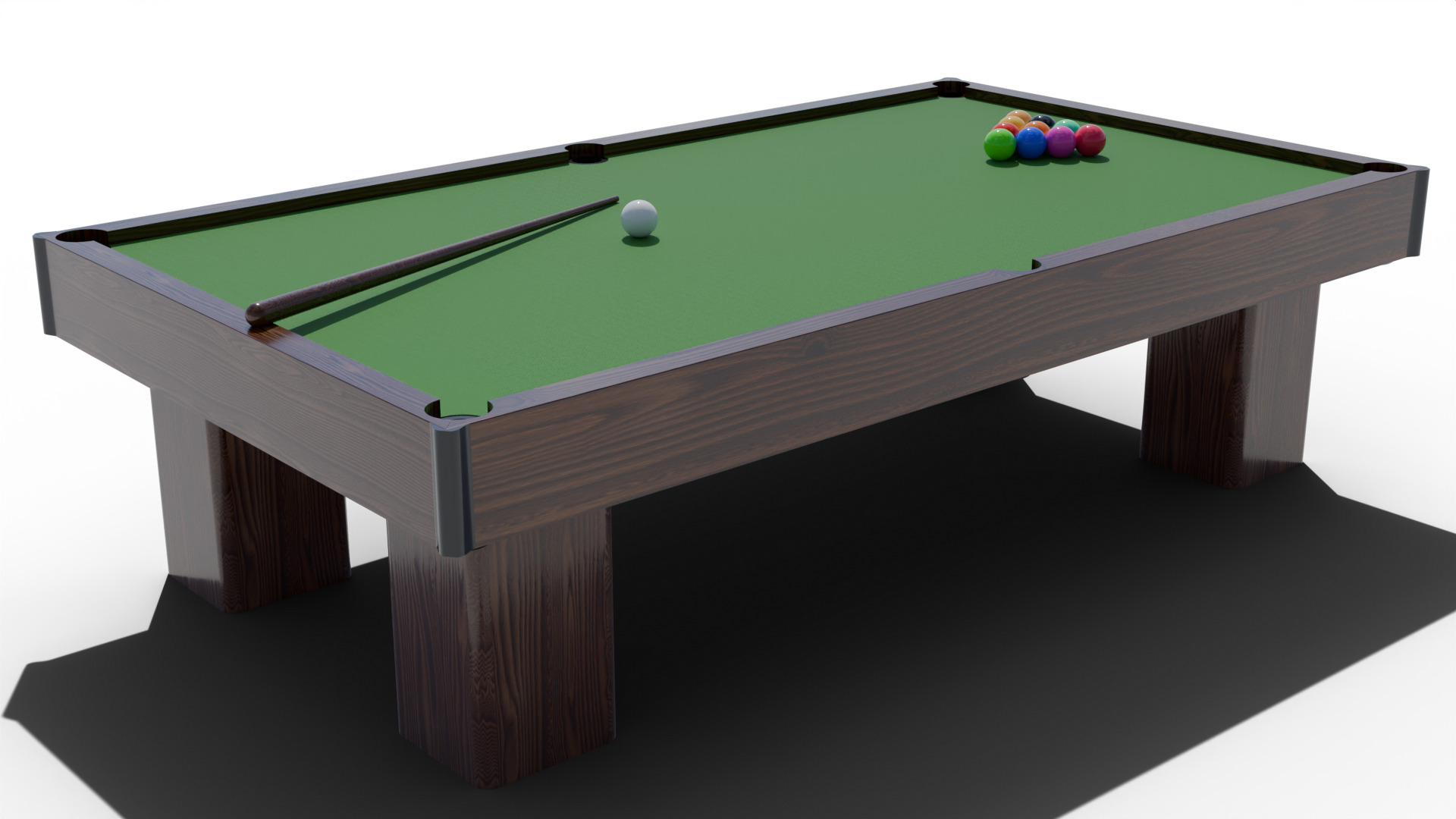 Billiards game 3D model_7