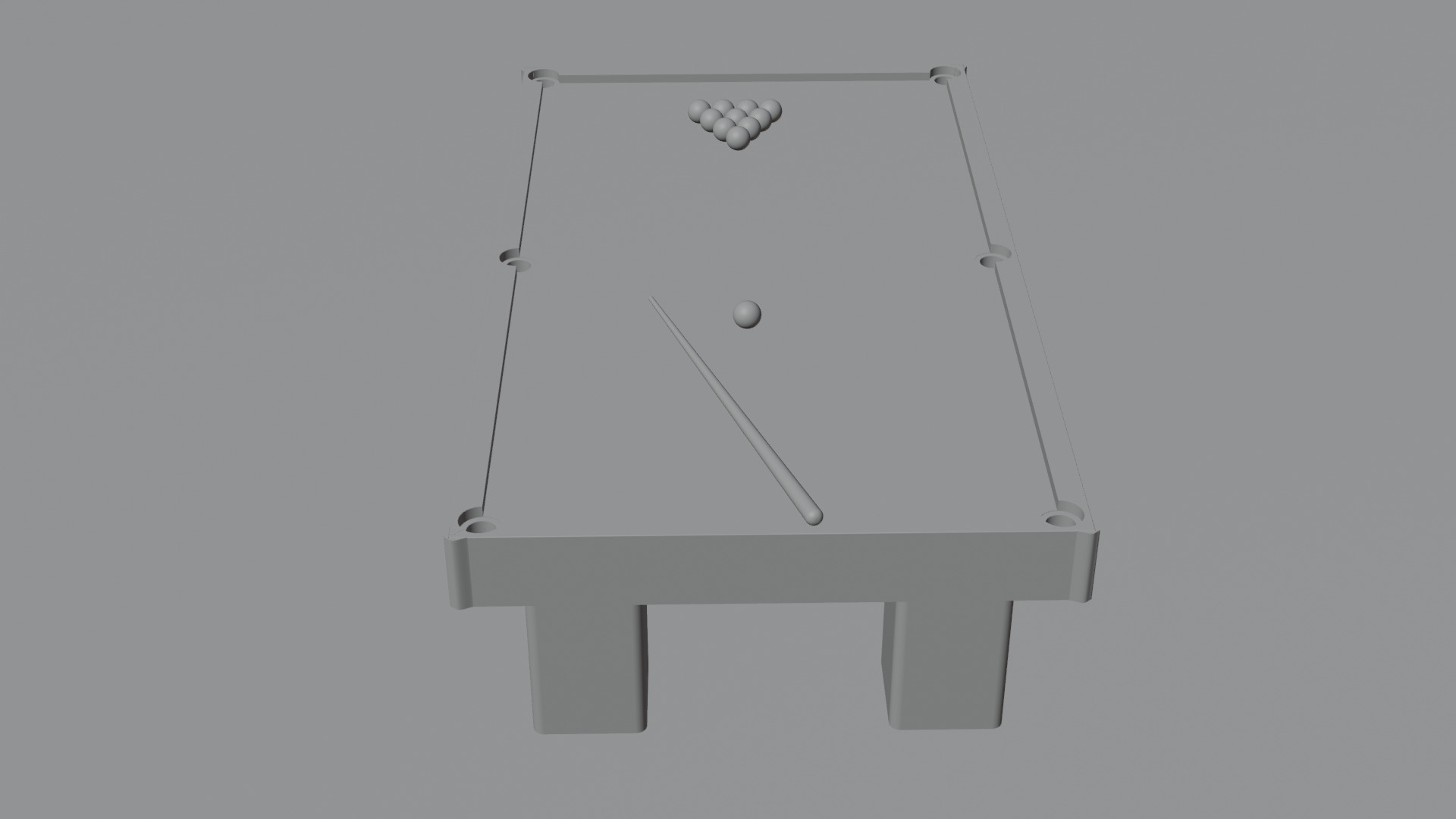Billiards game 3D model_11
