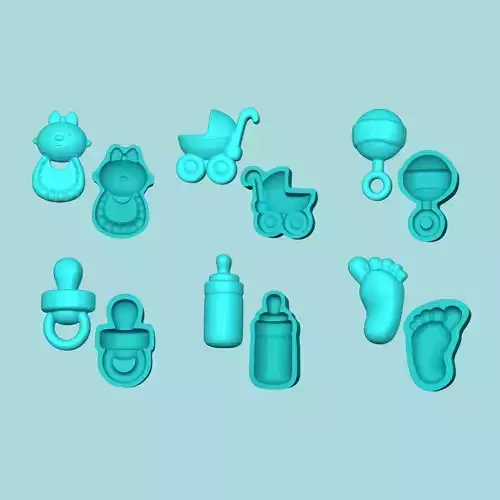 06 Baby  Themed - Mold Silicon Maker - Collection 