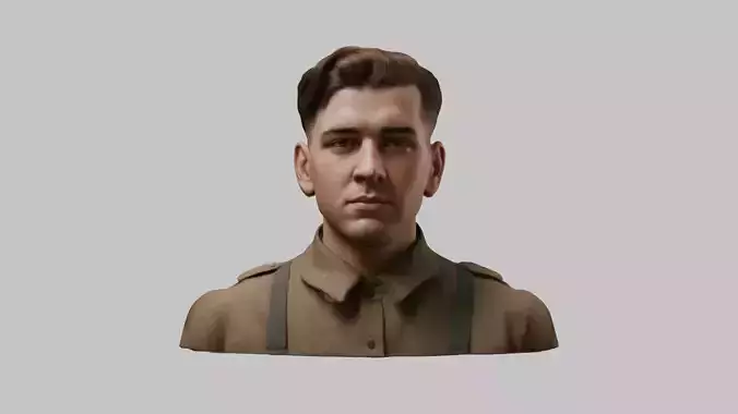 WWII British Soldier Bust