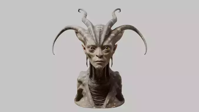3D Alien Creature Model