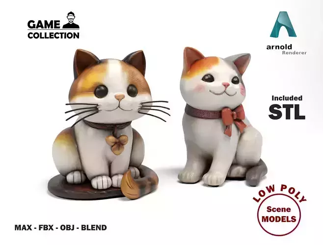 Decorative cat figures