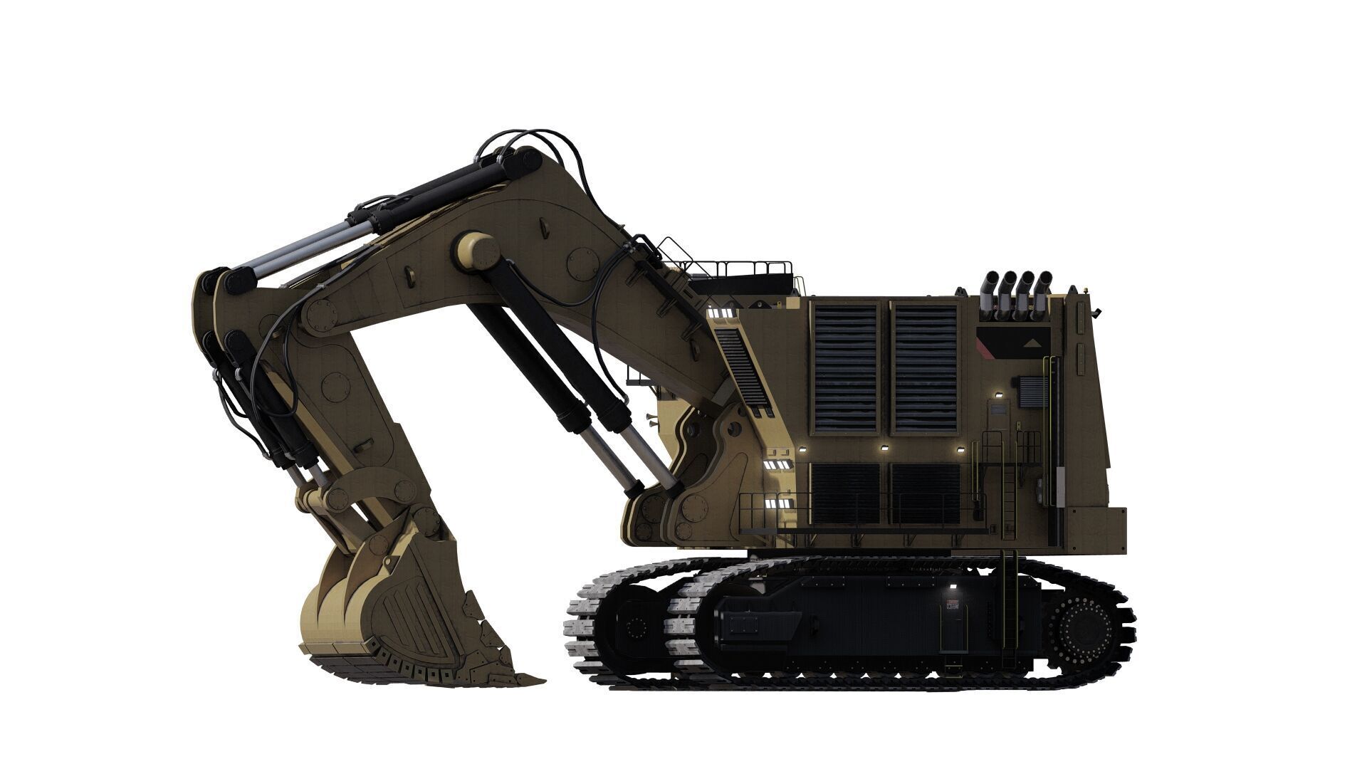 Crawler excavator 3D model_6