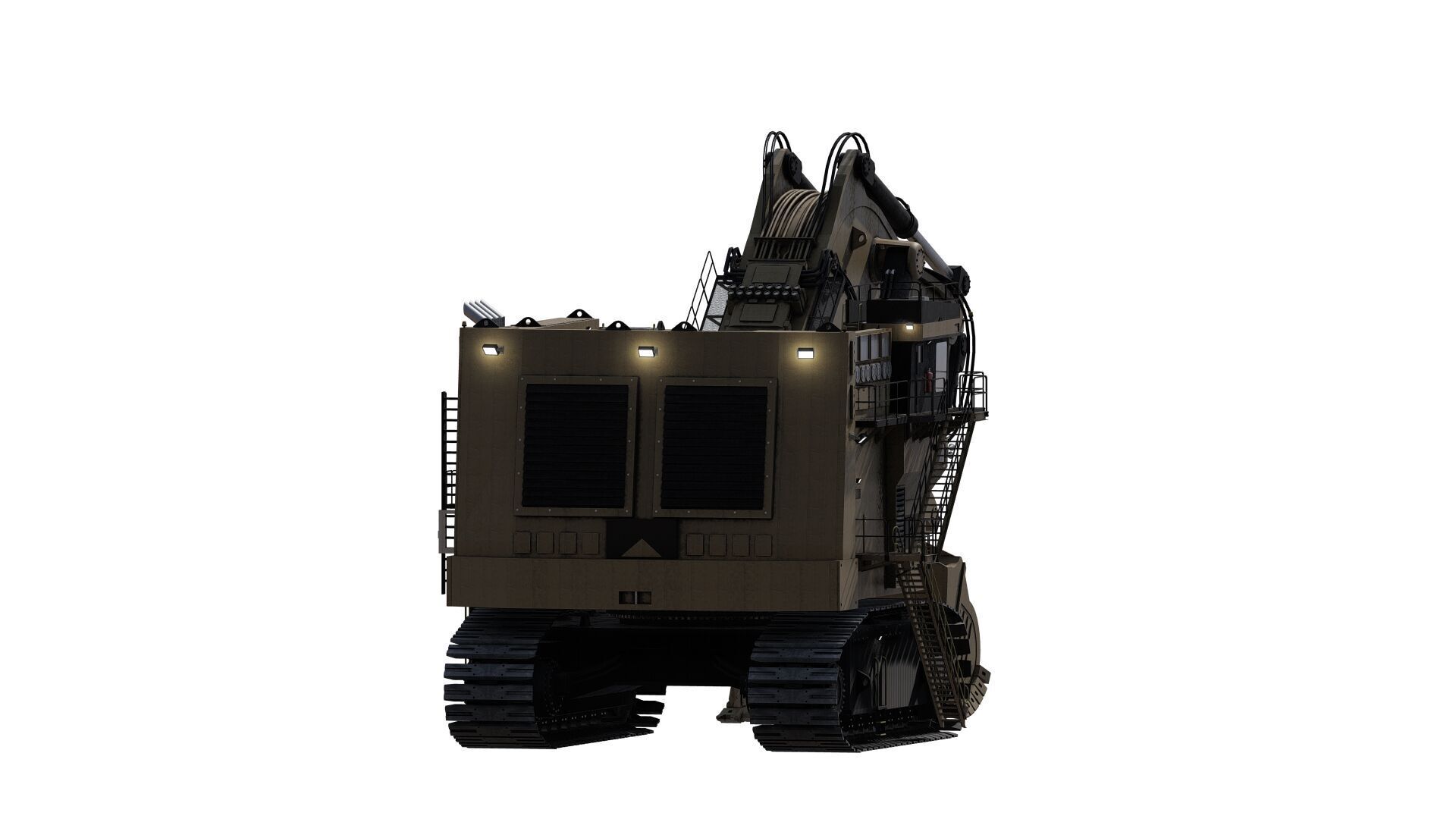 Crawler excavator 3D model_16