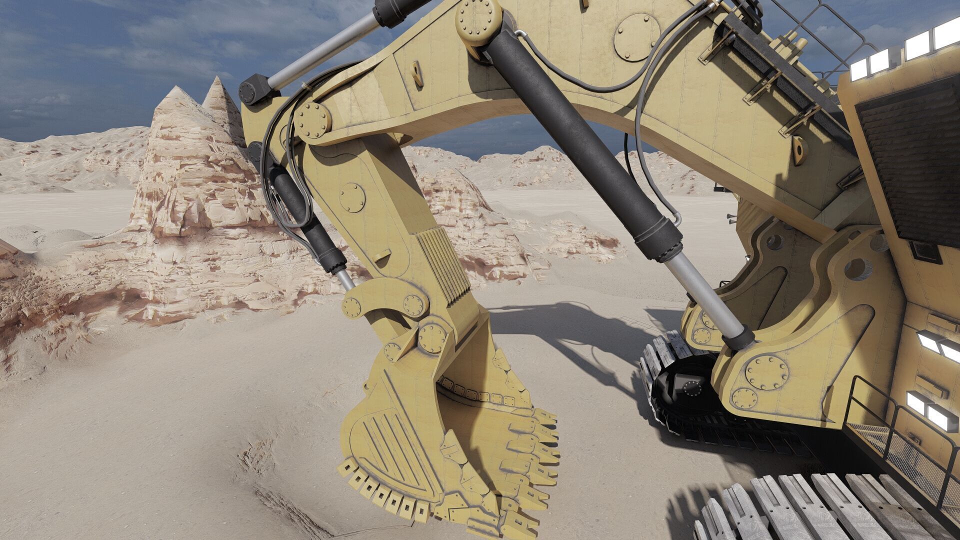 Crawler excavator 3D model_27