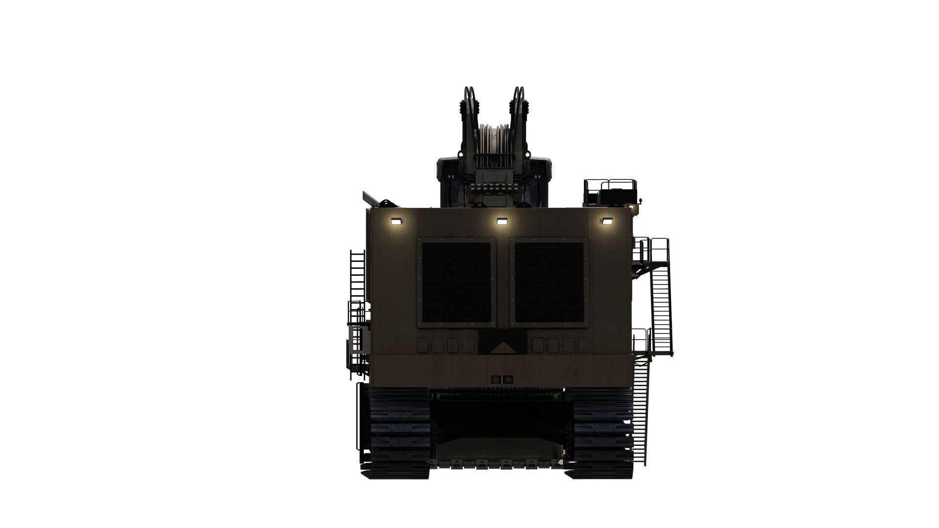 Crawler excavator 3D model_15