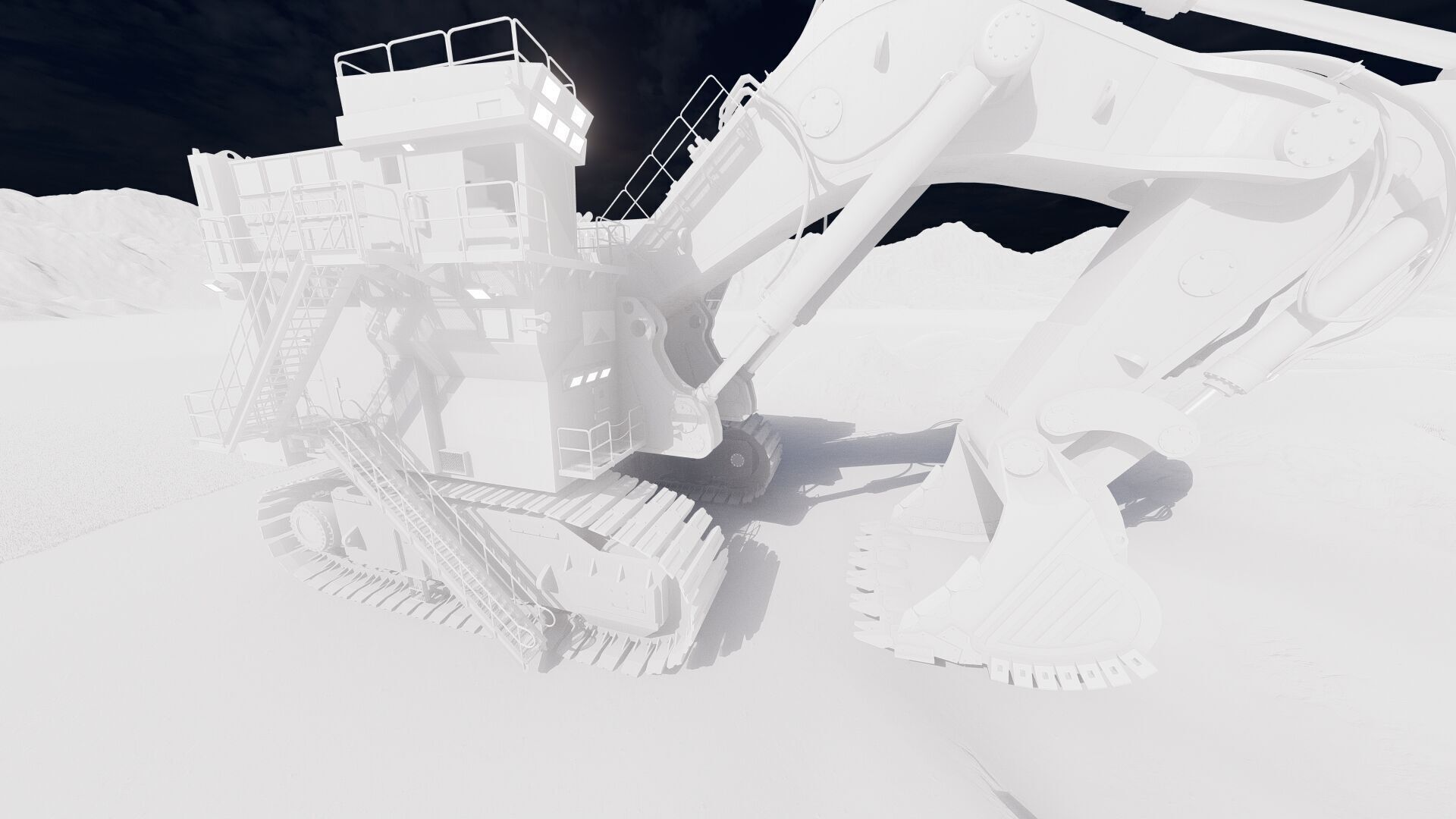 Crawler excavator 3D model_39