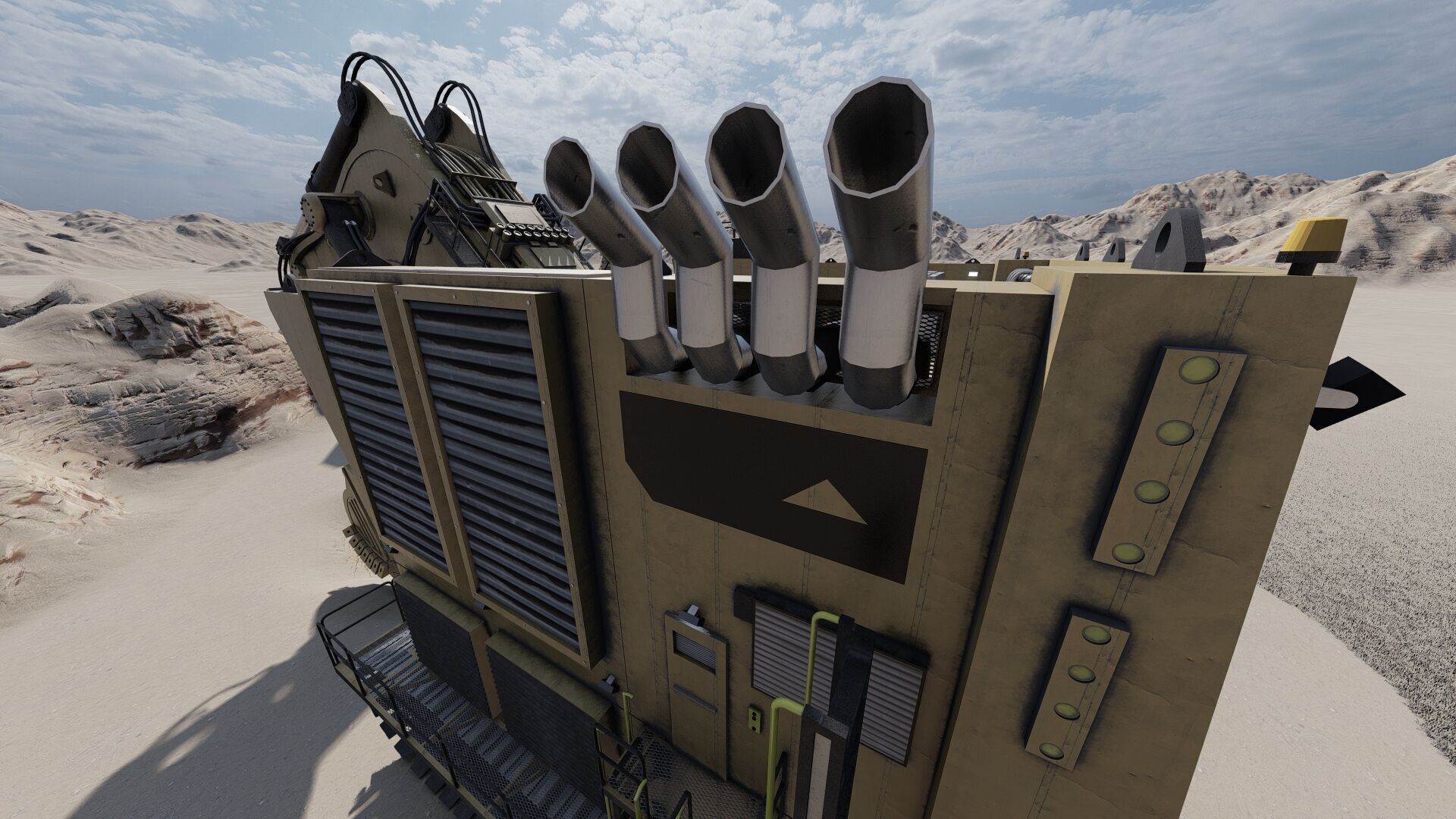 Crawler excavator 3D model_37