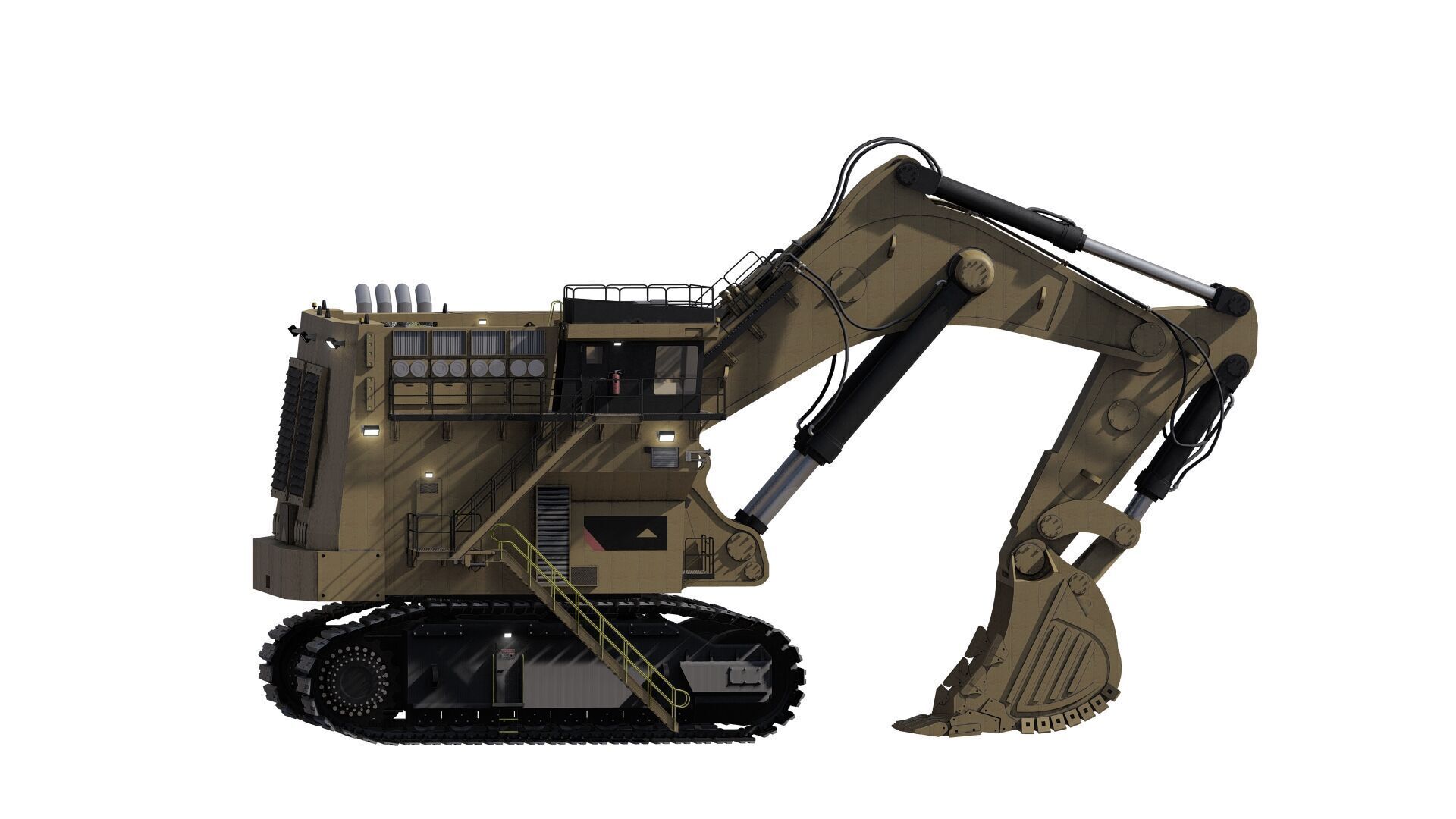 Crawler excavator 3D model_20