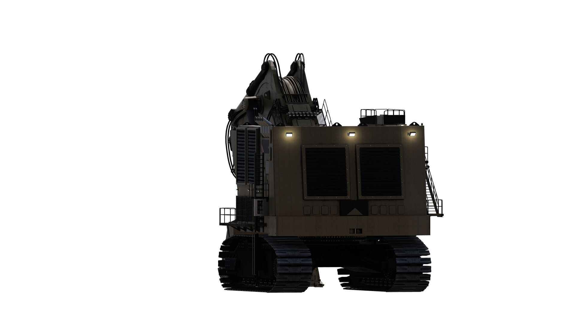 Crawler excavator 3D model_14