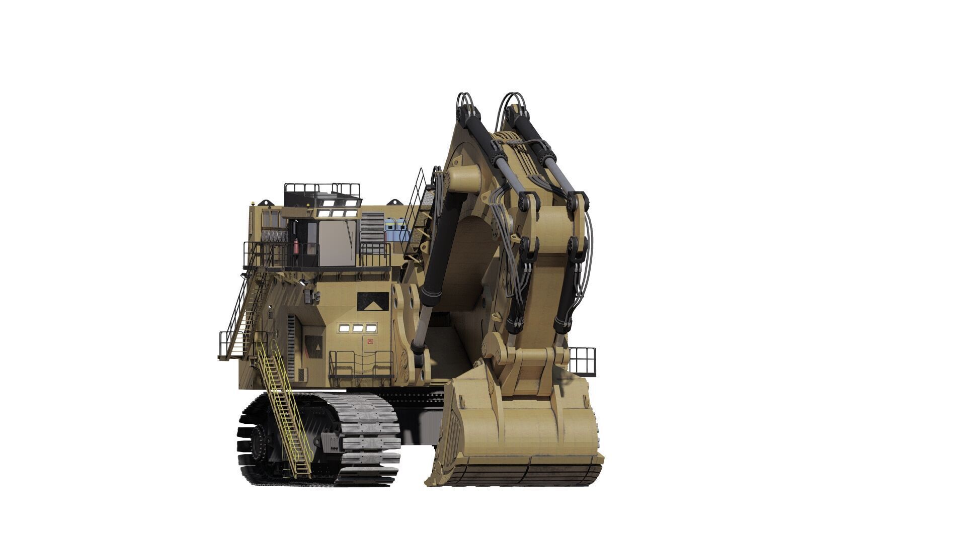 Crawler excavator 3D model_23