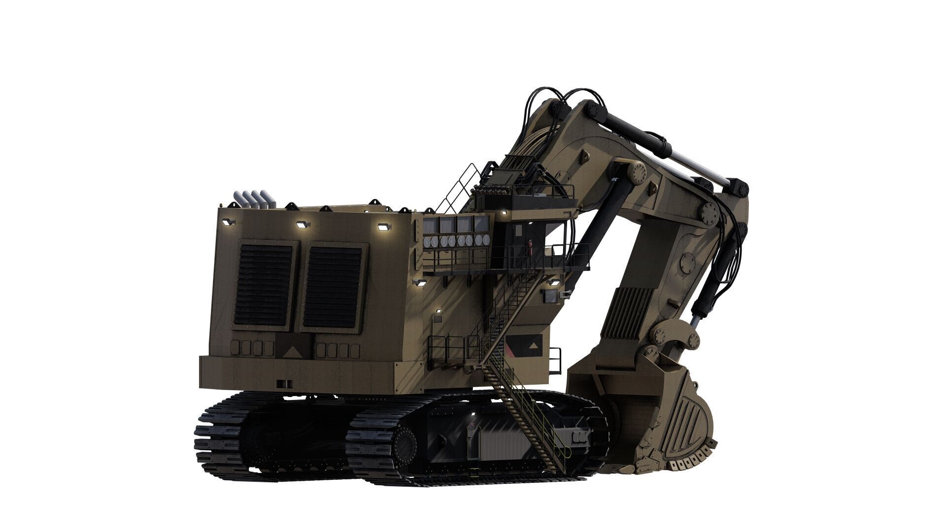Crawler excavator 3D model_18