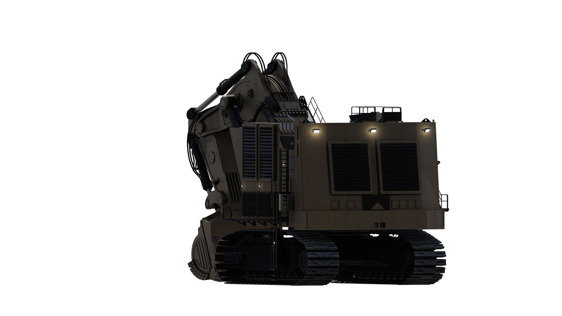 Crawler excavator 3D model_13