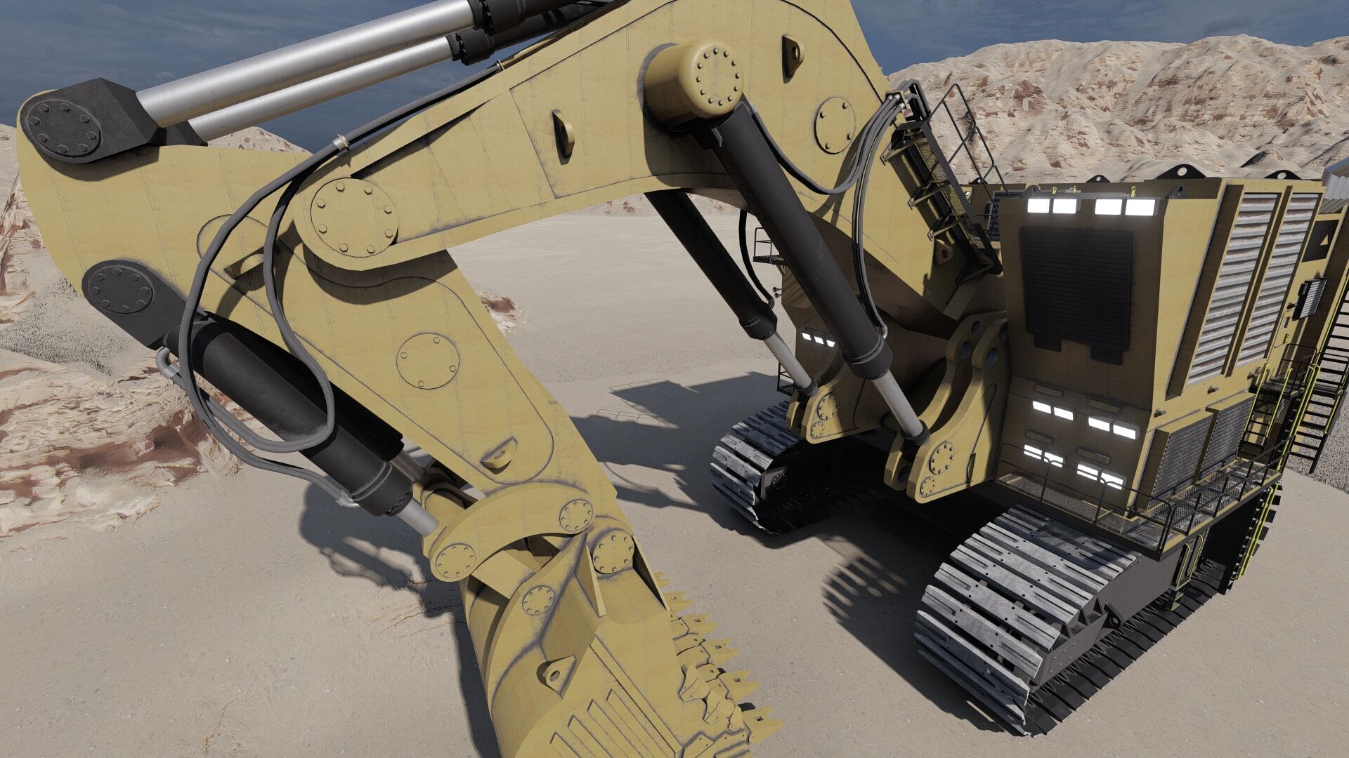 Crawler excavator 3D model_30