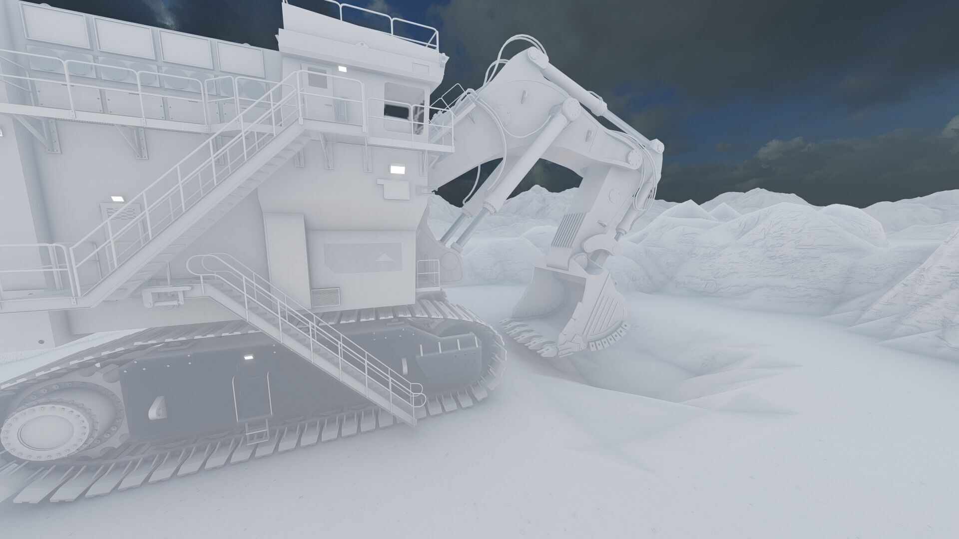 Crawler excavator 3D model_43