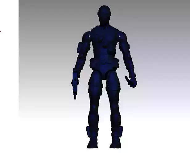 Snake Eyes - ARTICULATED POSEABLE ACTION FIGURE 130mm