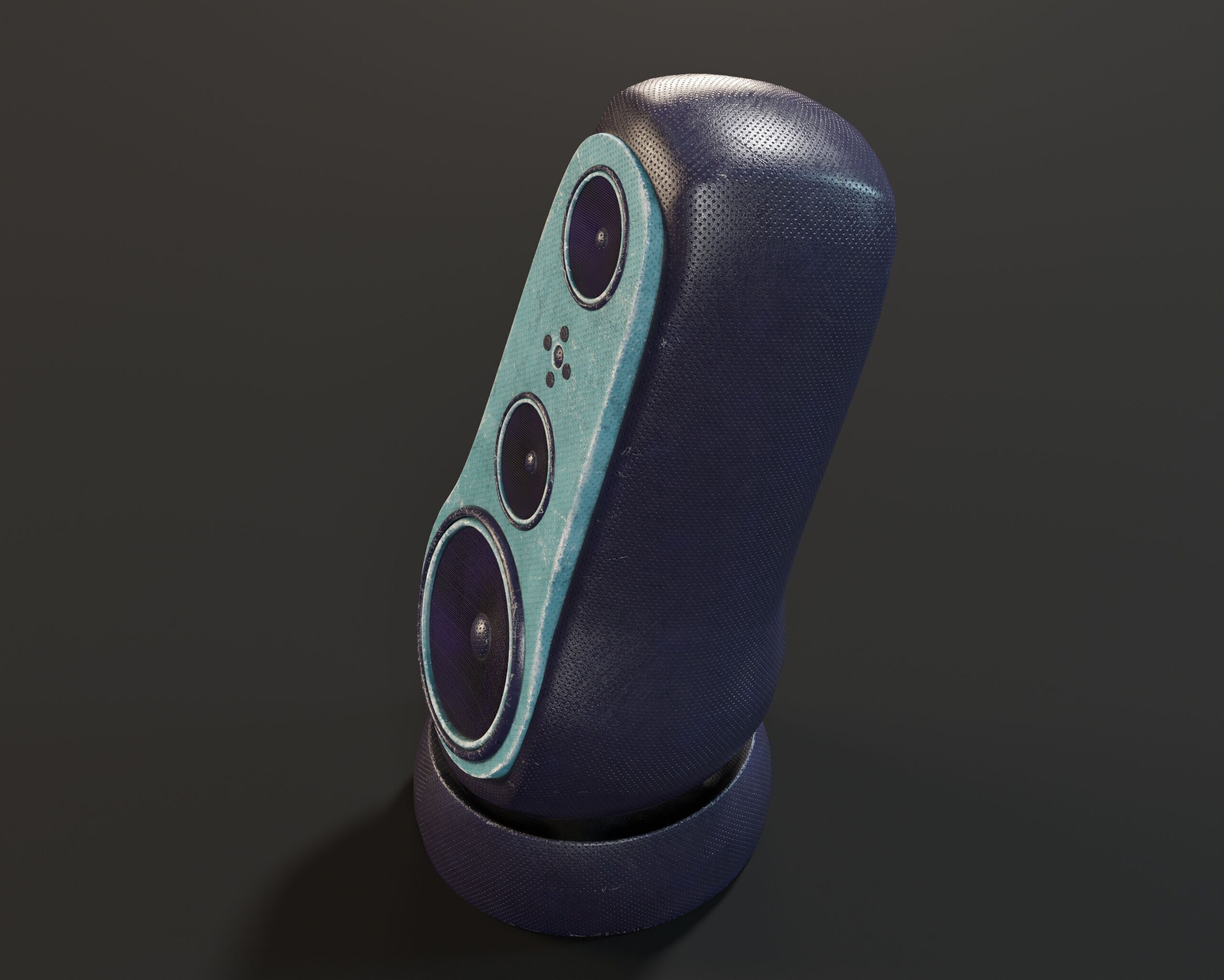Sci-Fi Nova Sub Speaker Low-poly 3D model_10