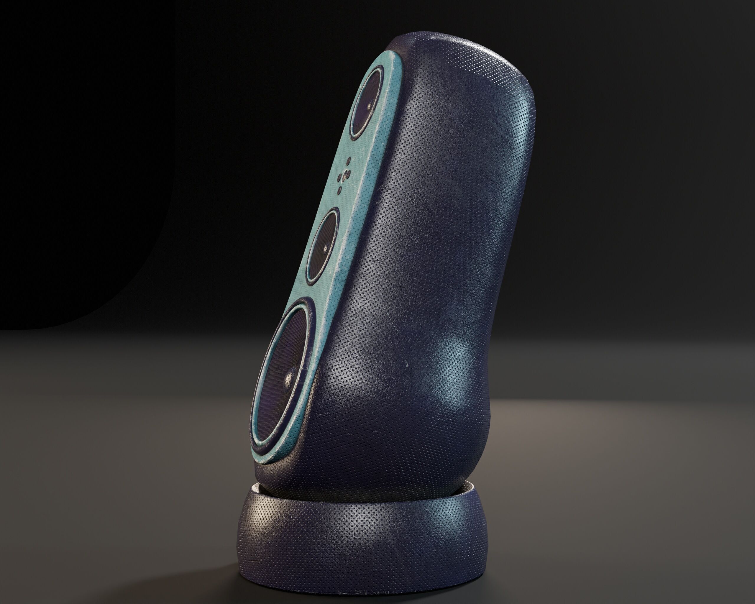 Sci-Fi Nova Sub Speaker Low-poly 3D model_8