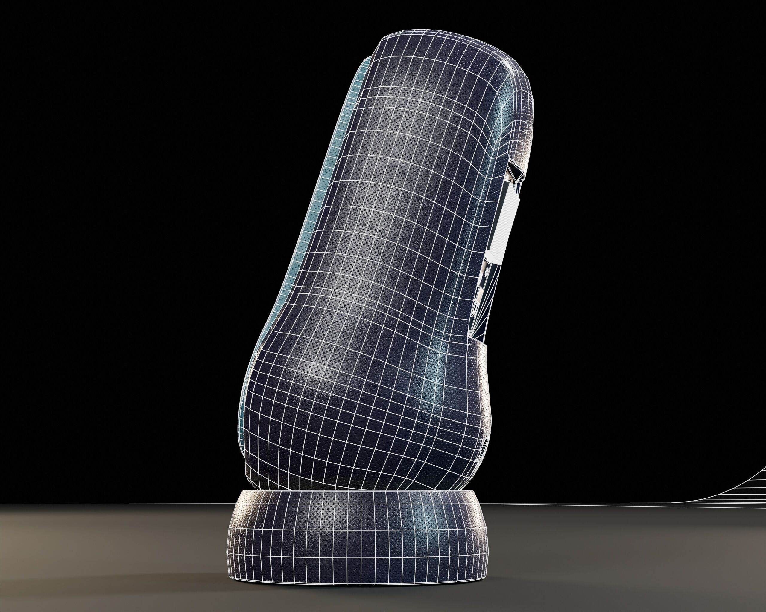 Sci-Fi Nova Sub Speaker Low-poly 3D model_13