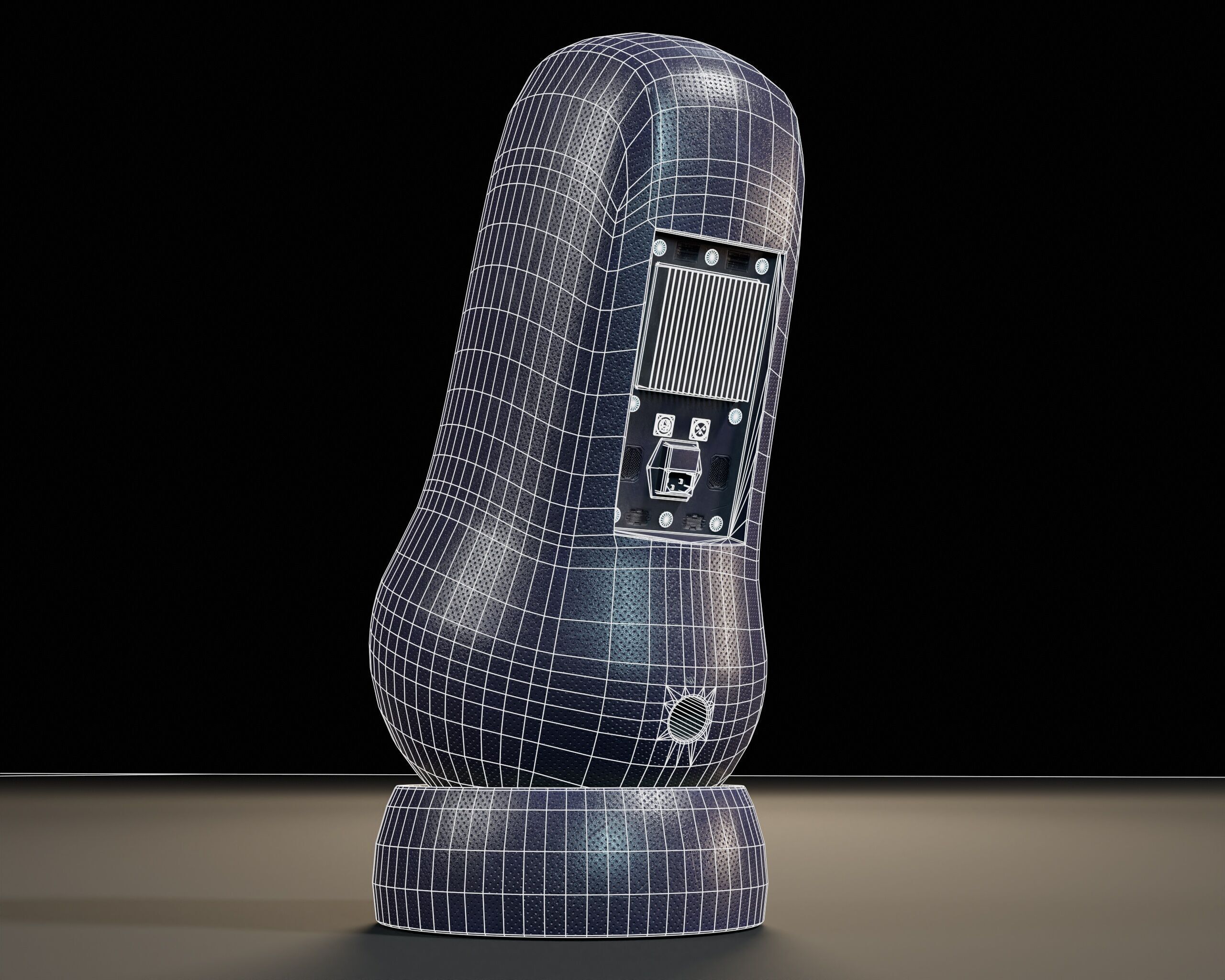 Sci-Fi Nova Sub Speaker Low-poly 3D model_15