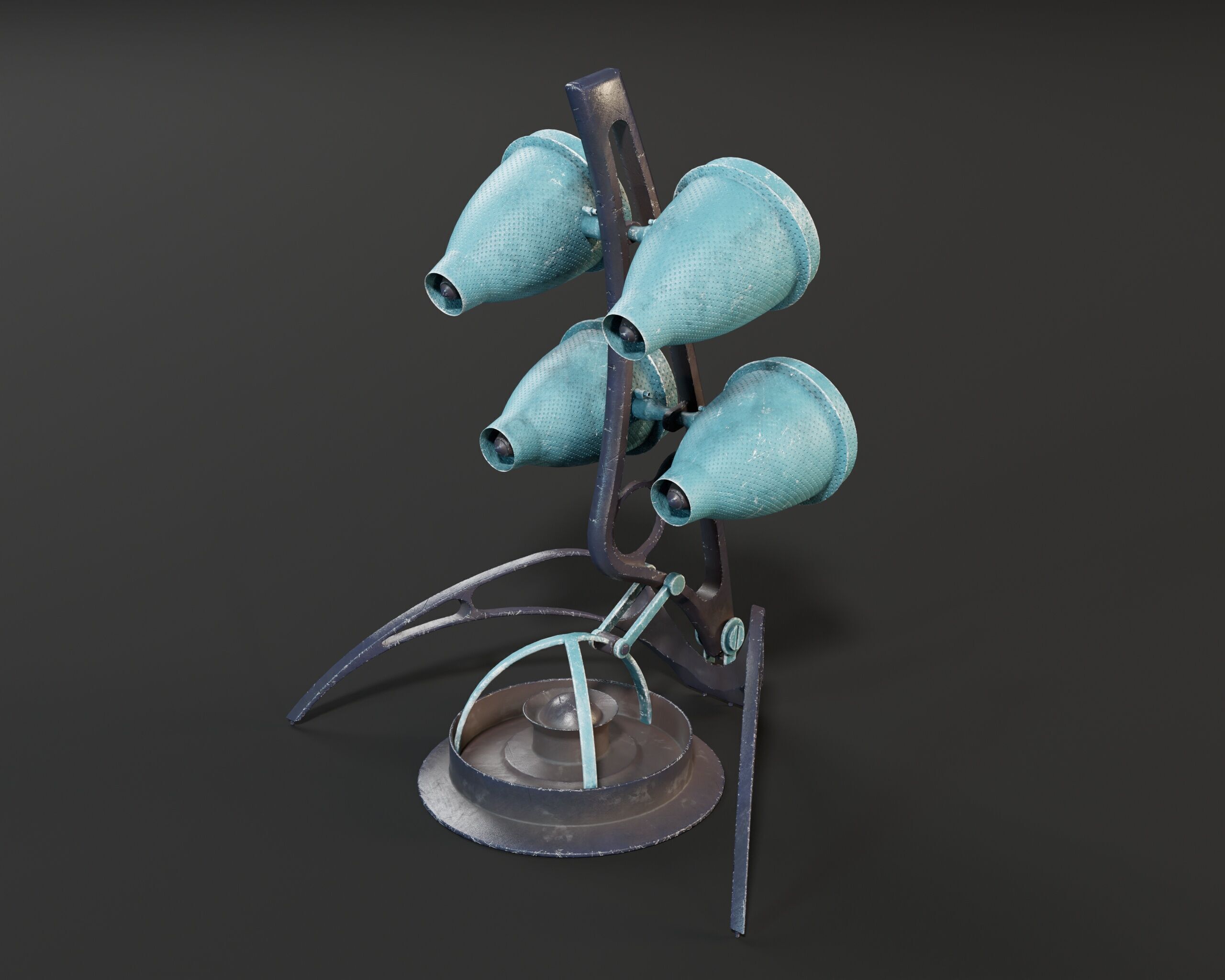 Sci-Fi Nova Wireless Speaker Low-poly 3D model_18