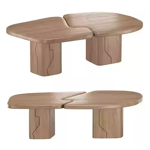 Space wooden table 3D model