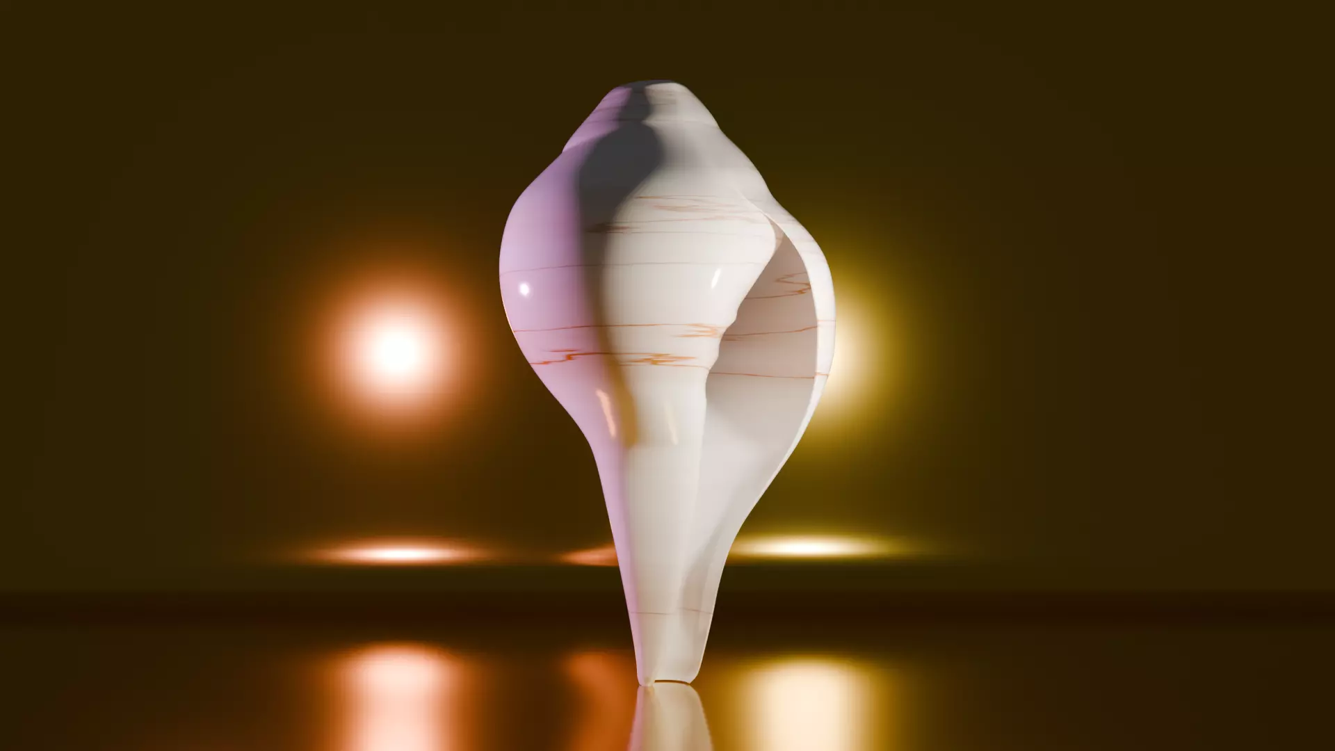 Shankh Architectural Decoration Low-poly 3D model_1