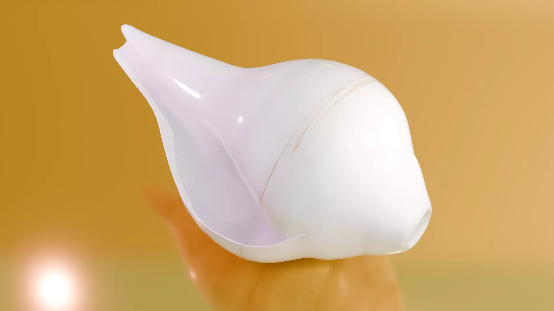 Shankh Architectural Decoration Low-poly 3D model_4