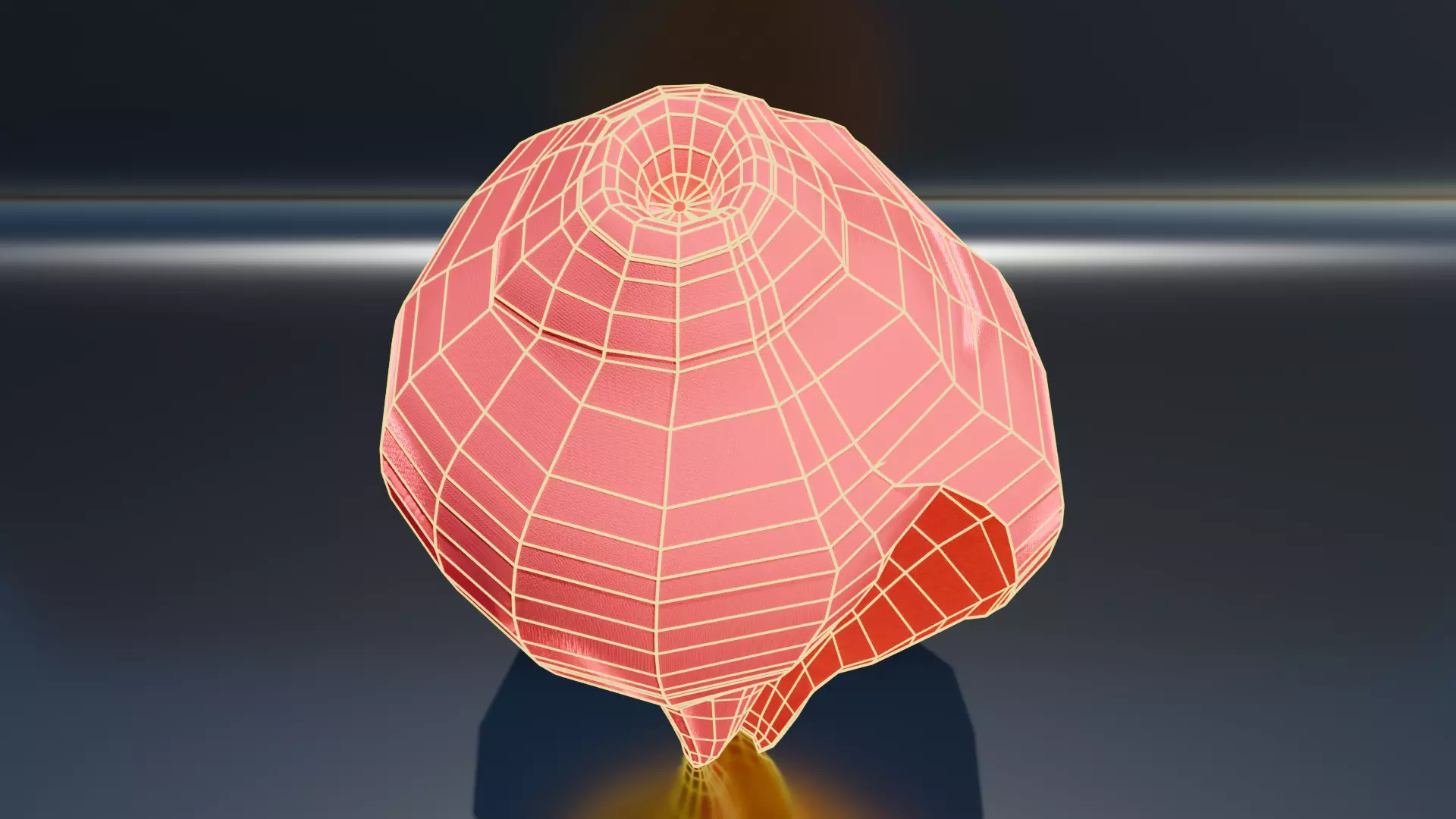 Shankh Architectural Decoration Low-poly 3D model_13