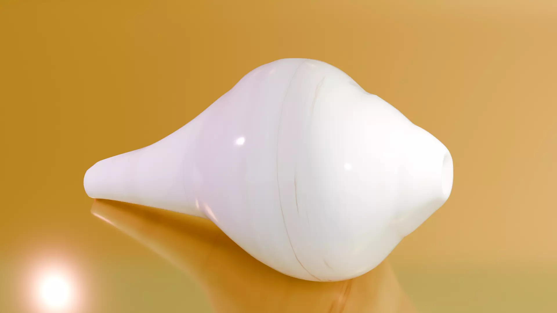 Shankh Architectural Decoration Low-poly 3D model_0