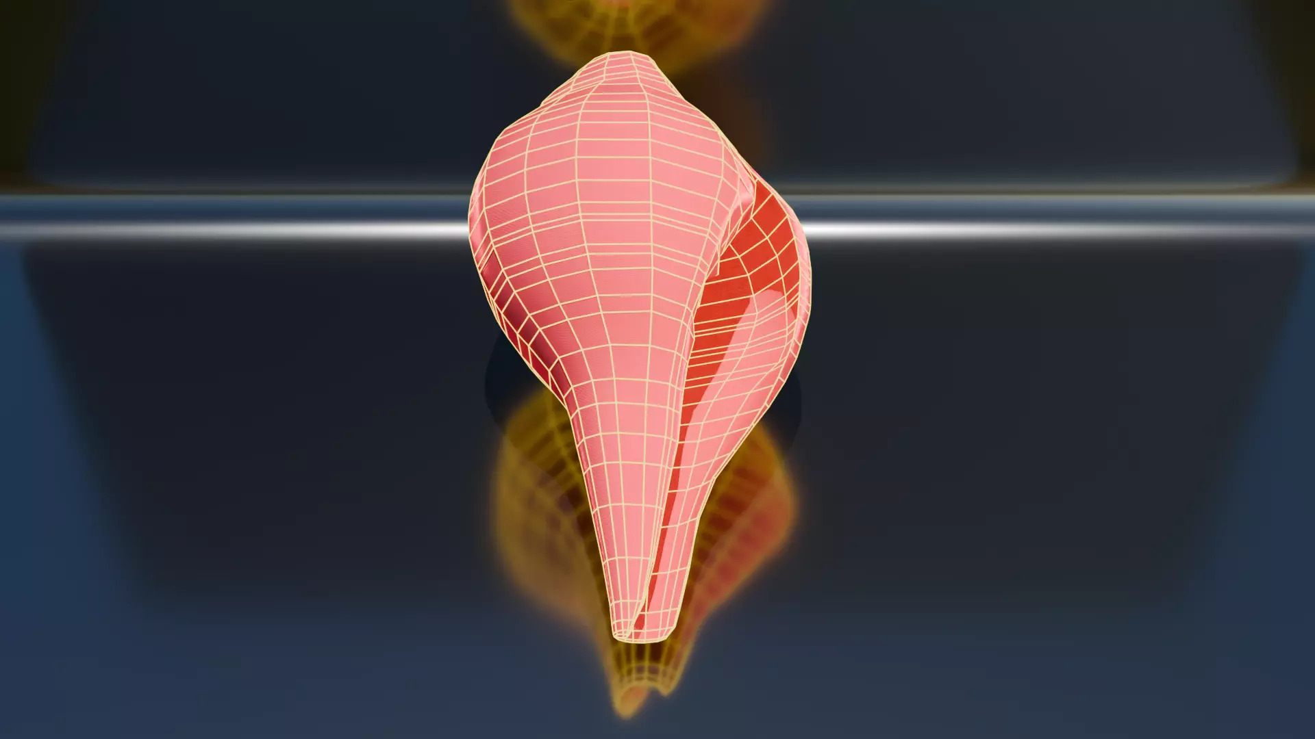 Shankh Architectural Decoration Low-poly 3D model_11